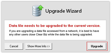 Upgrade Wizard